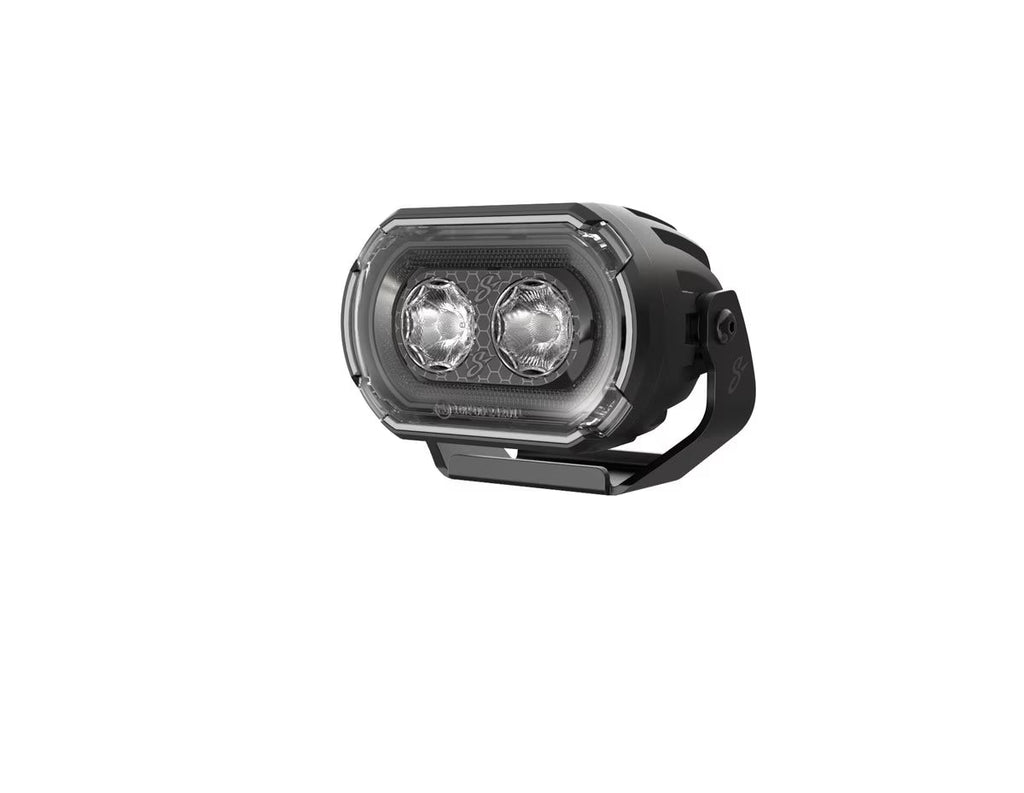 Hexcore STL2X4PDL 2X4-Inch (4.0" x 2.7") Amber & White LED Pod Lights (Pair)