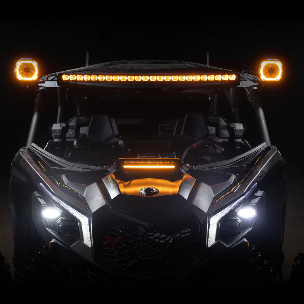 Hexcore STL30CLB 30-Inch Curved LED Light Bar, Driving Beam with Amber & White Position Light