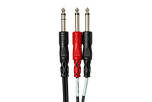 Charger l'image dans la galerie, Hosa STP-203 Insert Cable 1/4" TRS Male to Dual 1/4" TS Male 9 foot