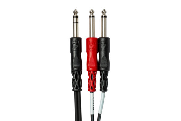 Hosa STP-204 Insert Cable 1/4" TRS Male to Dual 1/4" TS Male 12 foot