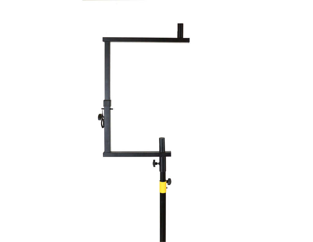 MR DJ STSPLI-SS350 Adjustable T-Bar Stage Lighting Extension with Speaker Stand