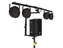 Load image into Gallery viewer, MR DJ STSPLI-SS350 Adjustable T-Bar Stage Lighting Extension with Speaker Stand