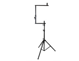 MR DJ STSPLI-SS350 Adjustable T-Bar Stage Lighting Extension with Speaker Stand