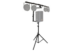 Load image into Gallery viewer, MR DJ STSPLI-SS350 Adjustable T-Bar Stage Lighting Extension with Speaker Stand