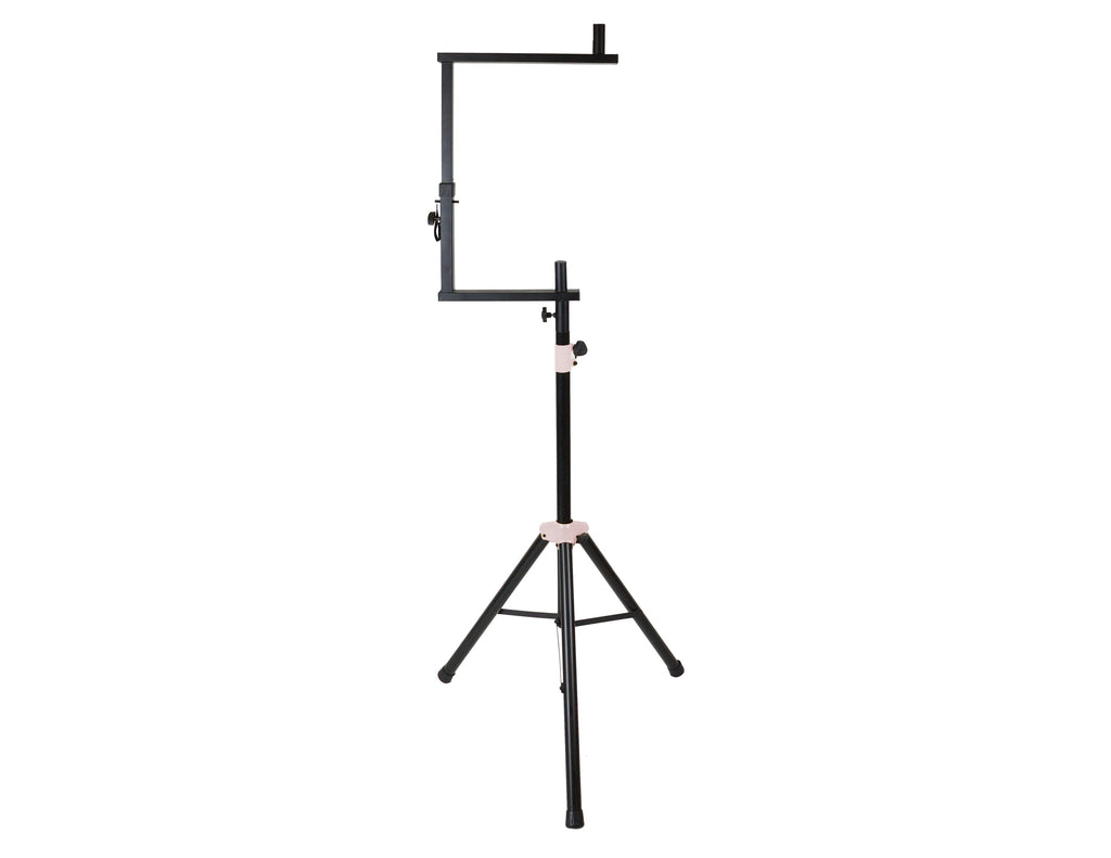 MR DJ STSPLI-SS350W Adjustable T-Bar Stage Lighting Extension with Speaker Stand