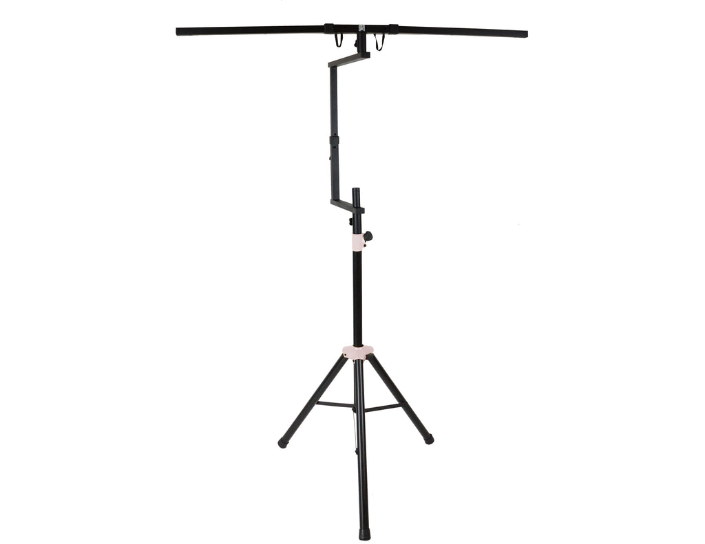 MR DJ STSPLI-SS350W Adjustable T-Bar Stage Lighting Extension with Speaker Stand