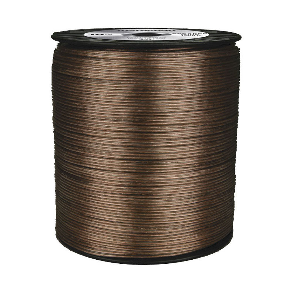 Install Bay SW18-1000 Speaker Wire 18 Gauge All Copper Clear Coil - 1000 ft