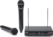 Load image into Gallery viewer, SAMSON Stage 212 Dual VHF Handheld Wireless Microphone System with (2) Q6 Mics