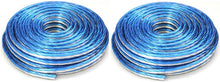 Load image into Gallery viewer, 2 Absolute SWT18B100 18 Gauge Premium Speaker Wire 100ft Clear Blue/White