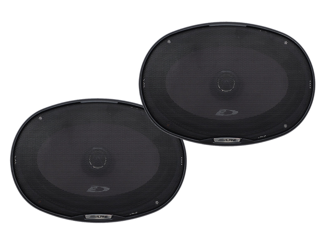 Alpine Bundle 2-Pairs of SXE-6926s 6x9" Coax Speakers and a BBX-F1200 280W 4-Ch Amp and Wiring