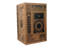 Load image into Gallery viewer, Mr. DJ SYNERGY15 15 Inch 4500W 2-Way Powered Active Speaker 4 Ohm Stage Bluetooth Audio Speaker