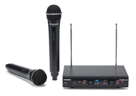 SAMSON Stage 212 Dual VHF Handheld Wireless Microphones for Church Sound Systems