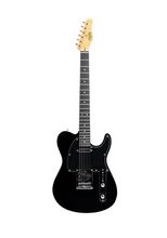 Load image into Gallery viewer, Tagima T 550 BK-DF/BK Electric Guitar, Maple Fretboard, Black w/ Black Pickguard