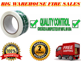 Absolute USA 30 Rolls Quality Control Printed Sealing Tape - 2.5