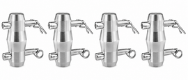 MR DJ USA DTDCC30-4 4 Pack Double-Ended Conical Coupler Stage Lighting & Square Truss Systems
