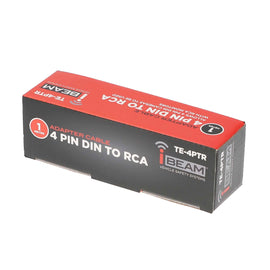 iBeam TE-4PTR Commercial 4-Pin Din to RCA Adapter Cable
