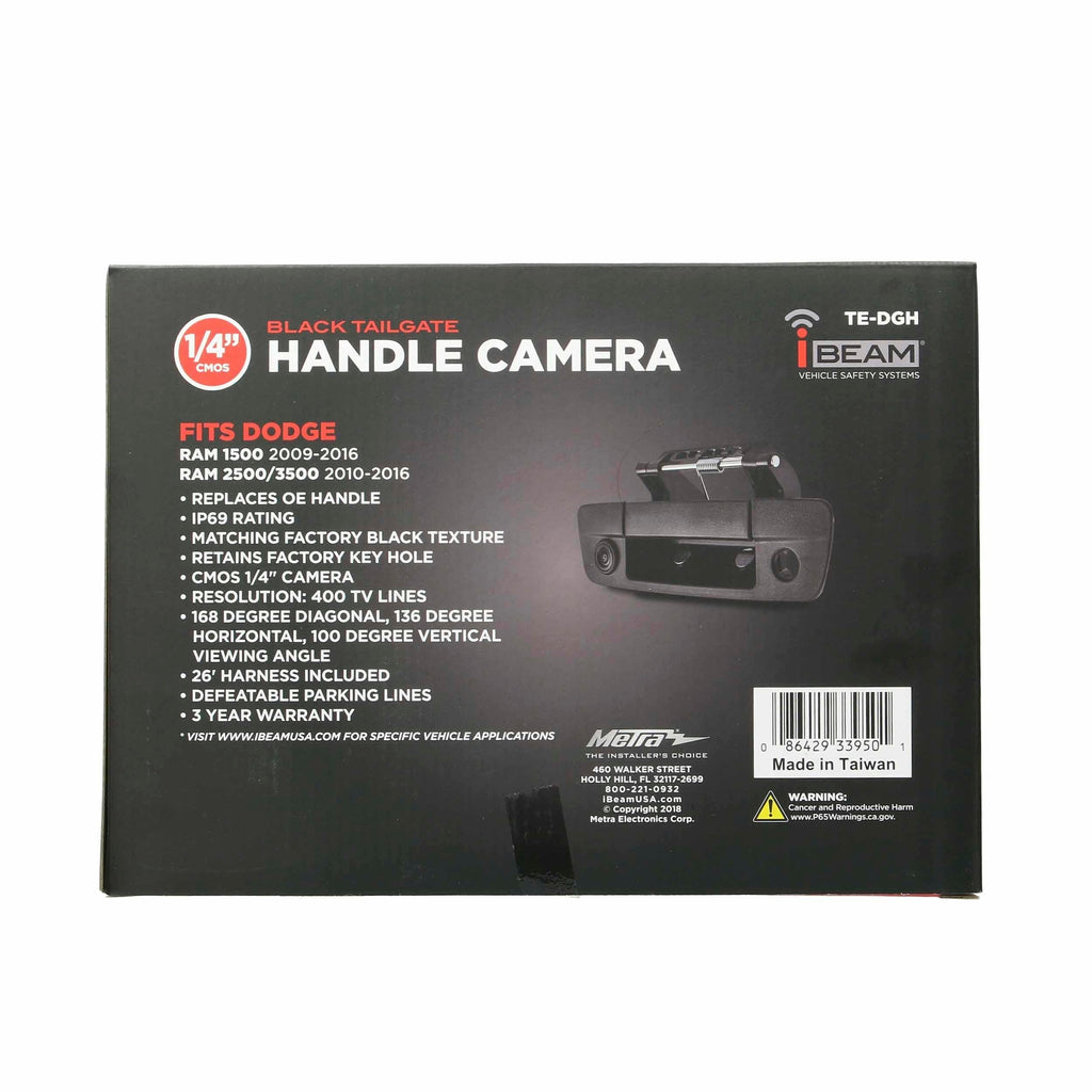 iBeam TE-DGH Ram Factory Replacement Tailgate Handle Camera