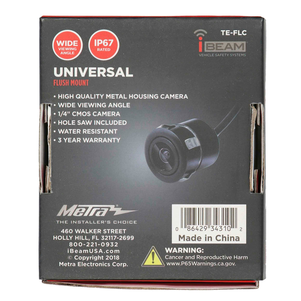 iBeam TE-FLC Flush Mount Backup Camera