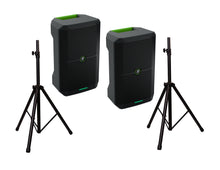 Load image into Gallery viewer, 2 Mackie Thump GO 200 watt 8&quot; 2-way Battery-powered portable loudspeaker &amp; Thump Go Carry Bag &amp; Speaker Stand