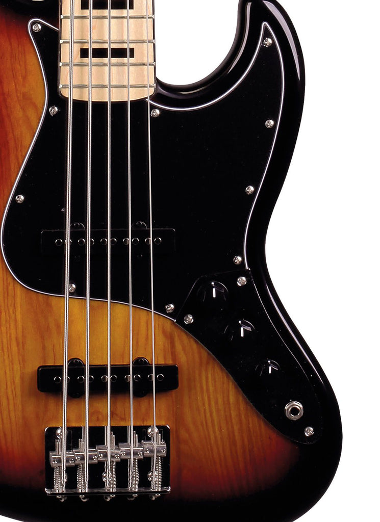 Tagima TJB 5 SB-LF/BK Electric Bass Guitar - Sunburst