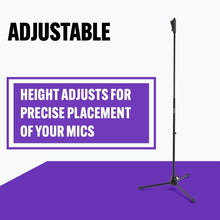 Charger l'image dans la galerie, On-Stage MS7540 One-Handed Mic Stand with Tripod Base