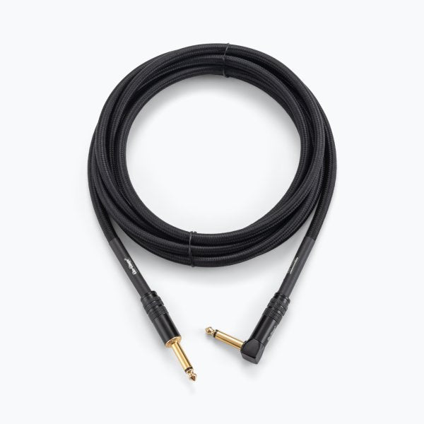 On-Stage OSPRO-ICR-10 Production-Grade Braided Instrument Cable (Right Angle to Straight) 10 ft