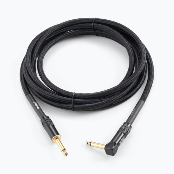 On-Stage OSPRO-ICR-10 Production-Grade Braided Instrument Cable (Right Angle to Straight) 10 ft