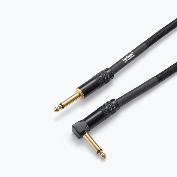 On-Stage OSPRO-ICR-10 Production-Grade Braided Instrument Cable (Right Angle to Straight) 10 ft