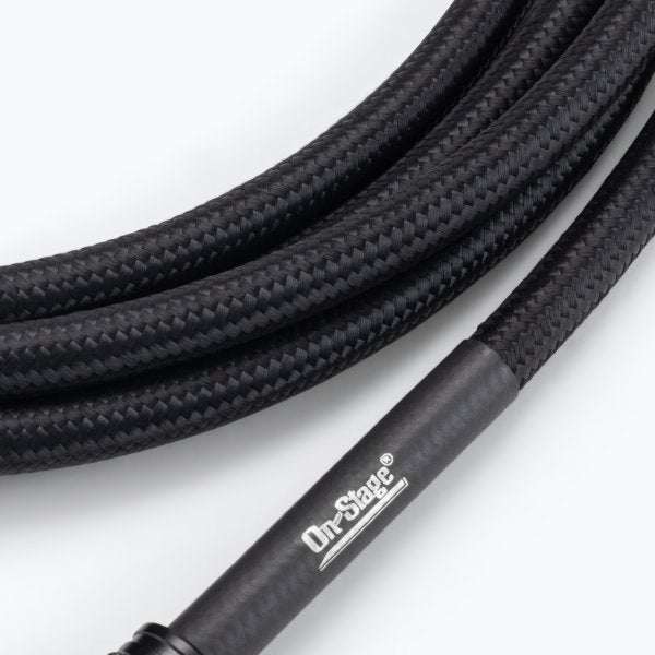 On-Stage OSPRO-ICR-10 Production-Grade Braided Instrument Cable (Right Angle to Straight) 10 ft