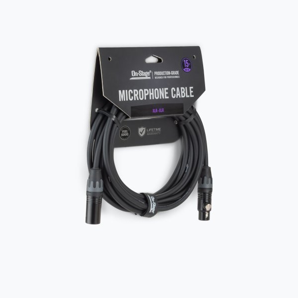 On-Stage OSPRO-MC-15 Production-Grade Microphone Cable (XLR to XLR) 15 ft