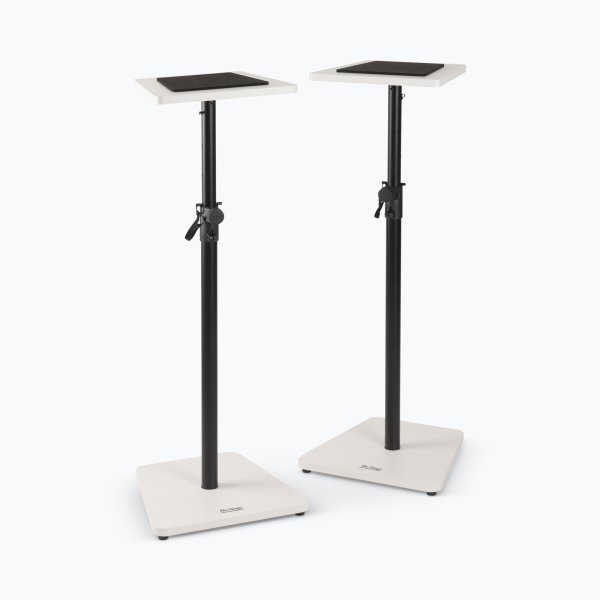 On-Stage SMS7500W Wood Studio Monitor Stands (White, Pair)