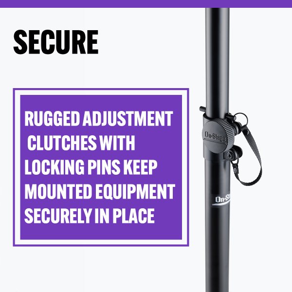 On-Stage SS8000 Production-Grade Speaker/Lighting Stand