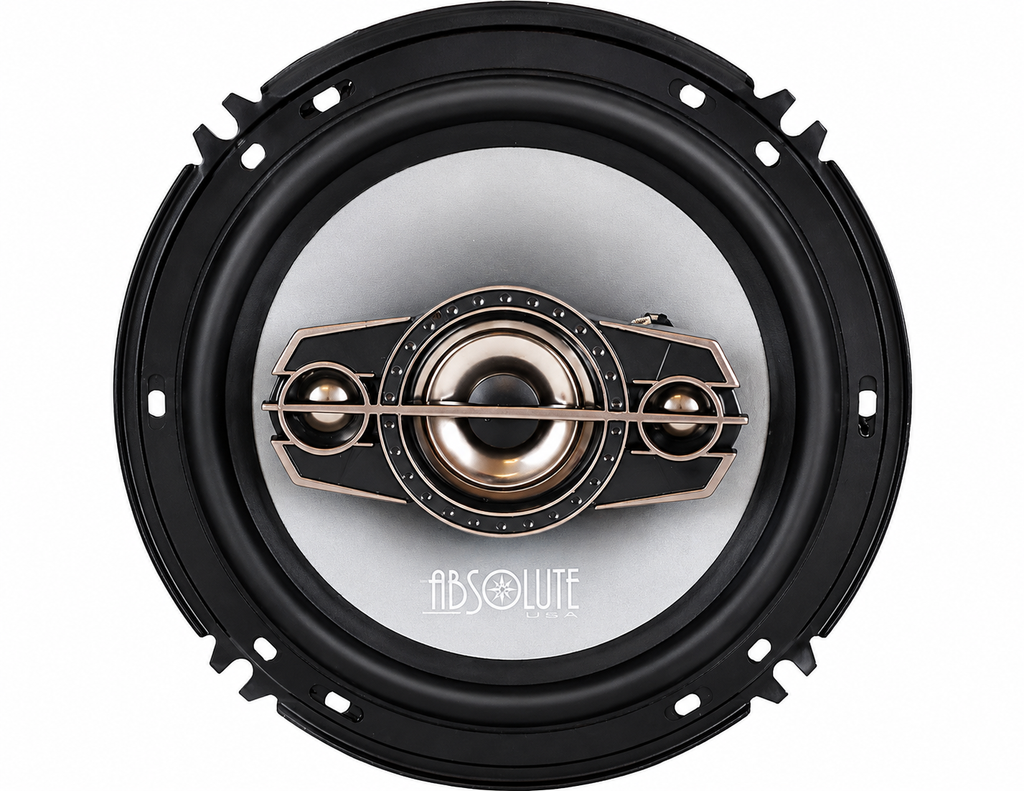 Dual XDM27BT Digital Media Receiver + 2 Absolute TQ654 6.5" 4-Way Car Speakers Package (Copy)