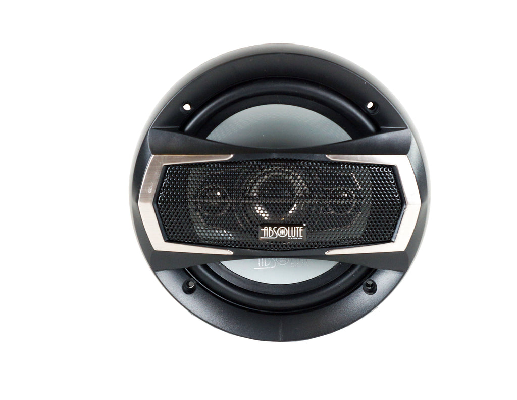 Absolute TQ-654 6.5" 400W 4-Way Coaxial Car Speakers + 6X9" Enclosure Empty Box