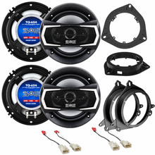 Charger l'image dans la galerie, TQ654 400W 6.5" Front &amp; Rear Coaxial Speakers Fit 2003-07 Toyota Sequoia Bundle