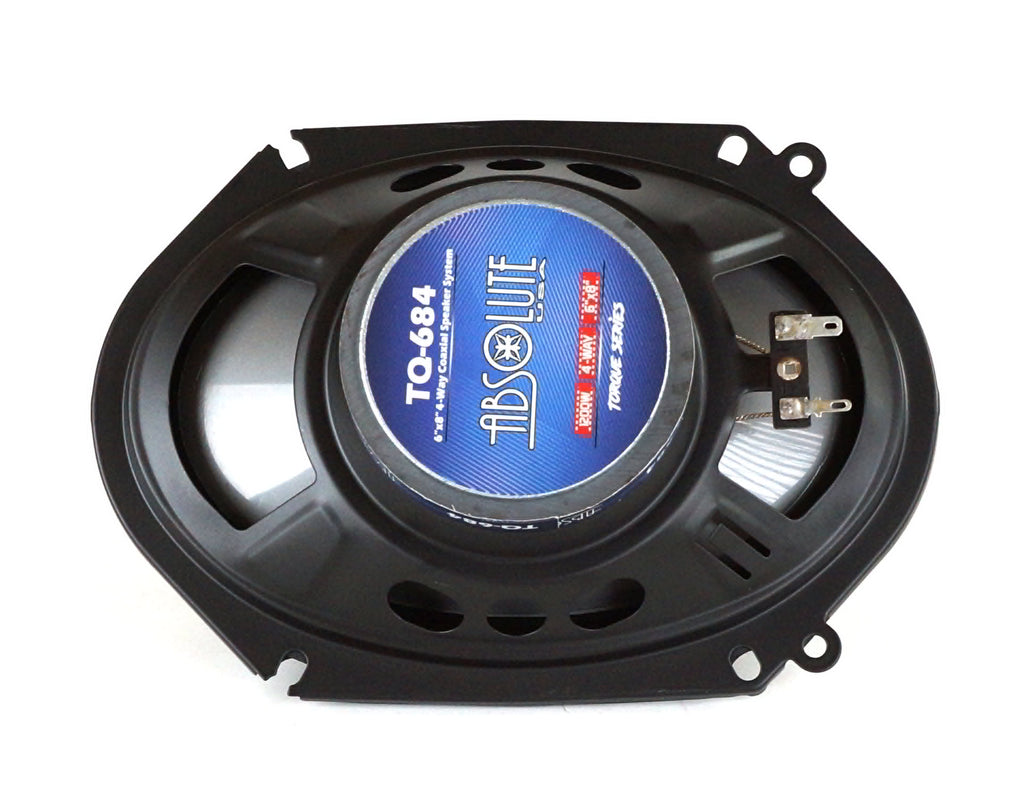 2 Pair Absolute TQ-684 6"x8" 600W 4-Way Coaxial Loudspeakers Car Speakers