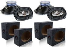 Charger l'image dans la galerie, 2 Pair Absolute TQ-695 6x9" 5-Way Speakers 600W + 6X9" Enclosure Empty Box