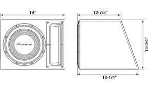 Pioneer TS-A120B 12" Vented Loaded Enclosure