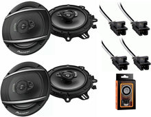 Load image into Gallery viewer, 2 Pairs Pioneer TS-A1680F 350W Max (80W RMS) A-Series 6.5&quot; 4-Way Coaxial Speakers + Metra 72-4568 Speaker Harness for Selected General Motor Vehicles + Absolute Cell Phone Magnet