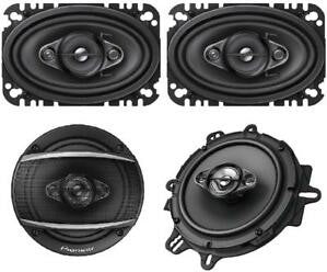 Pioneer TS-A4670F 210 W MAX 4"X 6" 4-Way Speakers & TS-A1680F 350 W MAX 6.5"