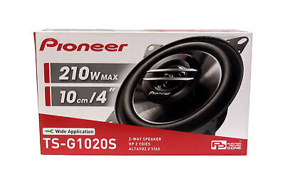 Pioneer TS-G1020S 420W Max (60W RMS) 4" G-Series 2-Way Coaxial Car Speakers