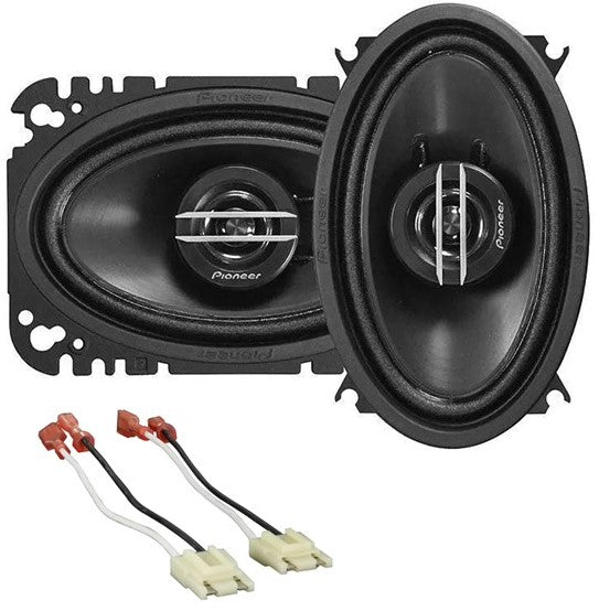 Pioneer 200 Watt 2way 4"x6" coaxial Speaker Fit 1988-1994 GM C/K 1500, 2500