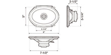 Charger l&#39;image dans la galerie, Pioneer TS-G6820S 500W Max (80W RMS) 6&quot;x8&quot; G-Series 2-Way Coaxial Car Speakers