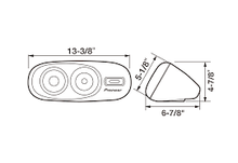 Charger l&#39;image dans la galerie, Pioneer TS-X200 80W Peak (20W RMS) 3-Way Surface Mount Speaker