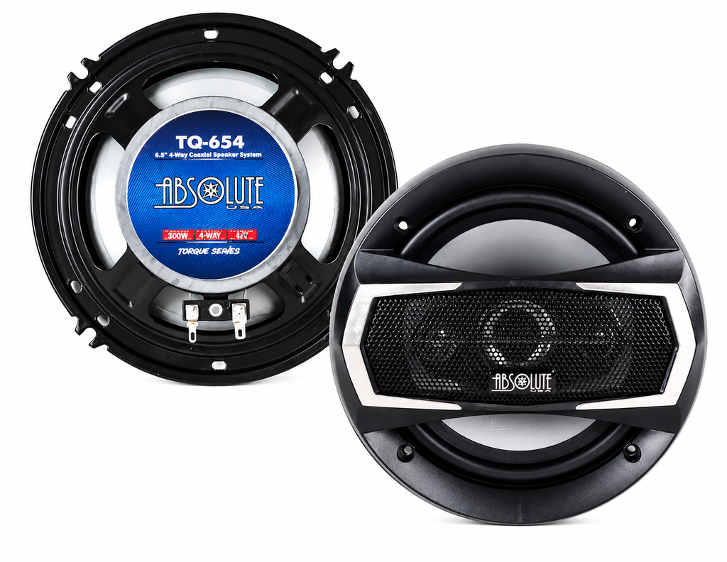 Dual XDM27BT Digital Media Receiver + 2 Absolute TQ654 6.5" 4-Way Car Speakers Package (Copy)