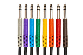 Hosa TTS-830 Balanced TT Patch Cable 8-pack 1 foot
