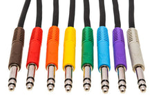 Load image into Gallery viewer, Hosa TTS-890 TT Patch Cable 8-pack 3 foot (Assorted Colors)