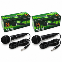 Load image into Gallery viewer, 4 MR DJ MIC200 Karaoke Dynamic Vocal Wired Microphone