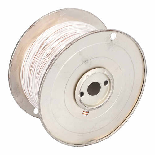 Install Bay US18500WBR 18 GA US GPT All Copper Primary Wire White w/Brown Trace