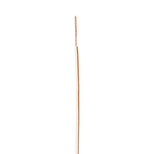 Install Bay US18500WBR 18 GA US GPT All Copper Primary Wire White w/Brown Trace